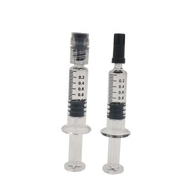 Luer Head Coloured Plunger Cotton 0.5ml حقنة زجاج البورسليكات
