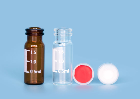 PTFE Closures Laboratory ND11 1.5ml قارورة زجاجية للحقن