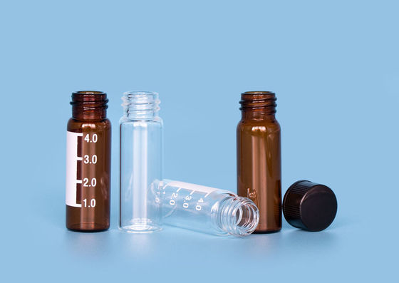 DIN 1mm كاشف 3 مل Biomedical GPI GCA Amber Glass Vials