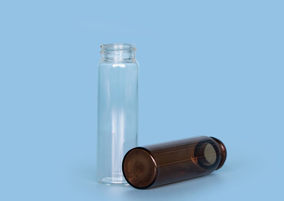 بنفايات سهلة ثقب 22.5x50mm زجاج عينة قوارير