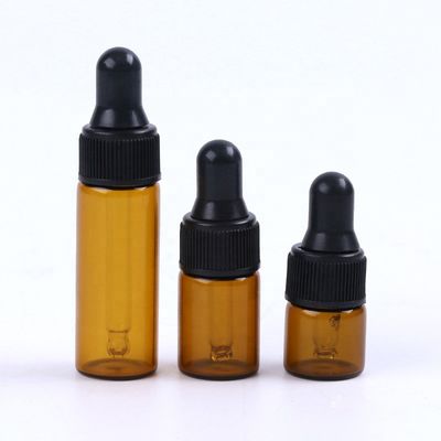كرة مستديرة فارغة LFGB 30ml MSDS زجاجات قطارة العنبر